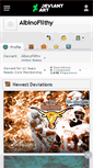 Mobile Screenshot of albinofilthy.deviantart.com