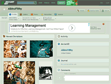 Tablet Screenshot of albinofilthy.deviantart.com
