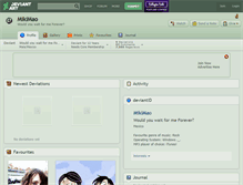 Tablet Screenshot of mikimao.deviantart.com