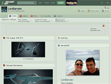 Tablet Screenshot of lordsarvain.deviantart.com