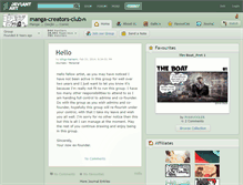 Tablet Screenshot of manga-creators-club.deviantart.com
