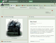 Tablet Screenshot of mudcake.deviantart.com