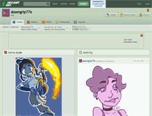 Tablet Screenshot of doomgrip776.deviantart.com