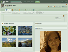 Tablet Screenshot of lizzyhappy2007.deviantart.com