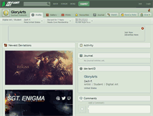 Tablet Screenshot of gloryarts.deviantart.com
