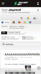 Mobile Screenshot of aikazwolf.deviantart.com