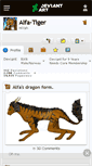 Mobile Screenshot of alfa-tiger.deviantart.com