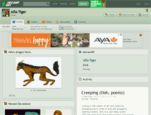 Tablet Screenshot of alfa-tiger.deviantart.com