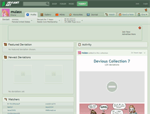 Tablet Screenshot of mulasx.deviantart.com