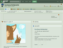 Tablet Screenshot of kurohana-deidarasgal.deviantart.com