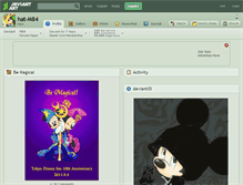 Tablet Screenshot of hat-m84.deviantart.com