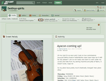 Tablet Screenshot of destinys-spirits.deviantart.com