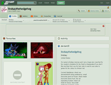 Tablet Screenshot of lindsaythehedgehog.deviantart.com