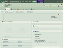 Tablet Screenshot of mistedvines.deviantart.com