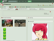 Tablet Screenshot of pinkaamena.deviantart.com