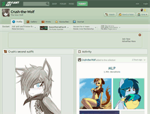 Tablet Screenshot of crush-the-wolf.deviantart.com