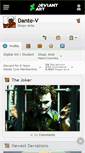 Mobile Screenshot of dante-v.deviantart.com