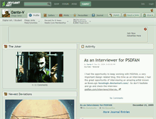 Tablet Screenshot of dante-v.deviantart.com