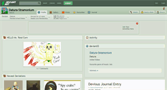 Desktop Screenshot of datura-stramonium.deviantart.com