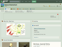 Tablet Screenshot of datura-stramonium.deviantart.com