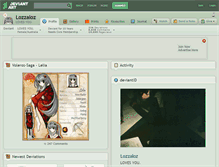 Tablet Screenshot of lozzaloz.deviantart.com