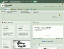 Tablet Screenshot of piotrbarski.deviantart.com