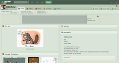 Desktop Screenshot of killintyme.deviantart.com