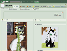 Tablet Screenshot of crayzilady.deviantart.com