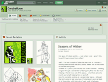 Tablet Screenshot of constraticron.deviantart.com