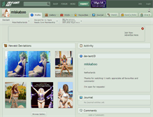 Tablet Screenshot of miskaboo.deviantart.com