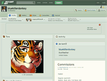 Tablet Screenshot of bluekillerdonkey.deviantart.com