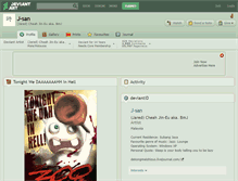 Tablet Screenshot of j-san.deviantart.com
