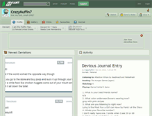 Tablet Screenshot of crazymuffin7.deviantart.com