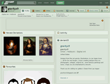 Tablet Screenshot of gravityx9.deviantart.com