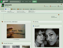Tablet Screenshot of katiemehh.deviantart.com