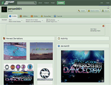 Tablet Screenshot of person0001.deviantart.com