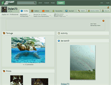 Tablet Screenshot of dylan73.deviantart.com