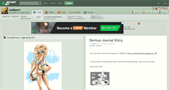 Desktop Screenshot of malberri.deviantart.com