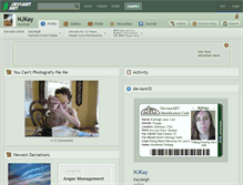 Tablet Screenshot of njkay.deviantart.com