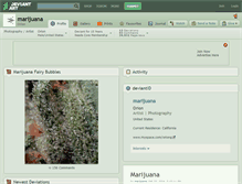 Tablet Screenshot of marijuana.deviantart.com