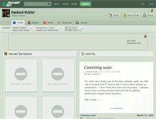 Tablet Screenshot of masked-tickler.deviantart.com