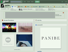 Tablet Screenshot of panibe.deviantart.com
