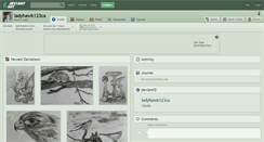 Desktop Screenshot of ladyhawk123ca.deviantart.com