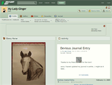 Tablet Screenshot of my-lady-ginger.deviantart.com