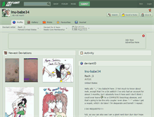 Tablet Screenshot of inu-babe34.deviantart.com