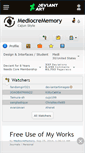 Mobile Screenshot of mediocrememory.deviantart.com