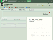 Tablet Screenshot of mediocrememory.deviantart.com