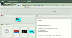 Desktop Screenshot of happynessinthisform.deviantart.com
