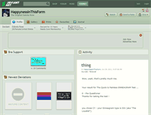 Tablet Screenshot of happynessinthisform.deviantart.com