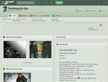 Tablet Screenshot of flamboyantly-gay.deviantart.com